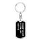 Coast Guard Veteran's Sister v3 - Luxury Dog Tag Keychain