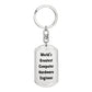 World's Greatest Computer Hardware Engineer - Luxury Dog Tag Keychain