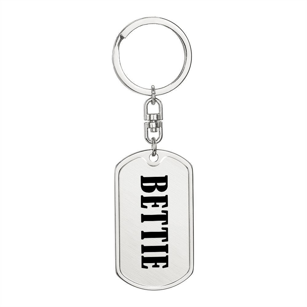 Bettie v01 - Luxury Dog Tag Keychain