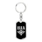 Ella v03a - Luxury Dog Tag Keychain
