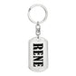 Rene v01 - Luxury Dog Tag Keychain