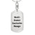 World's Greatest Construction Manager - Luxury Dog Tag Keychain