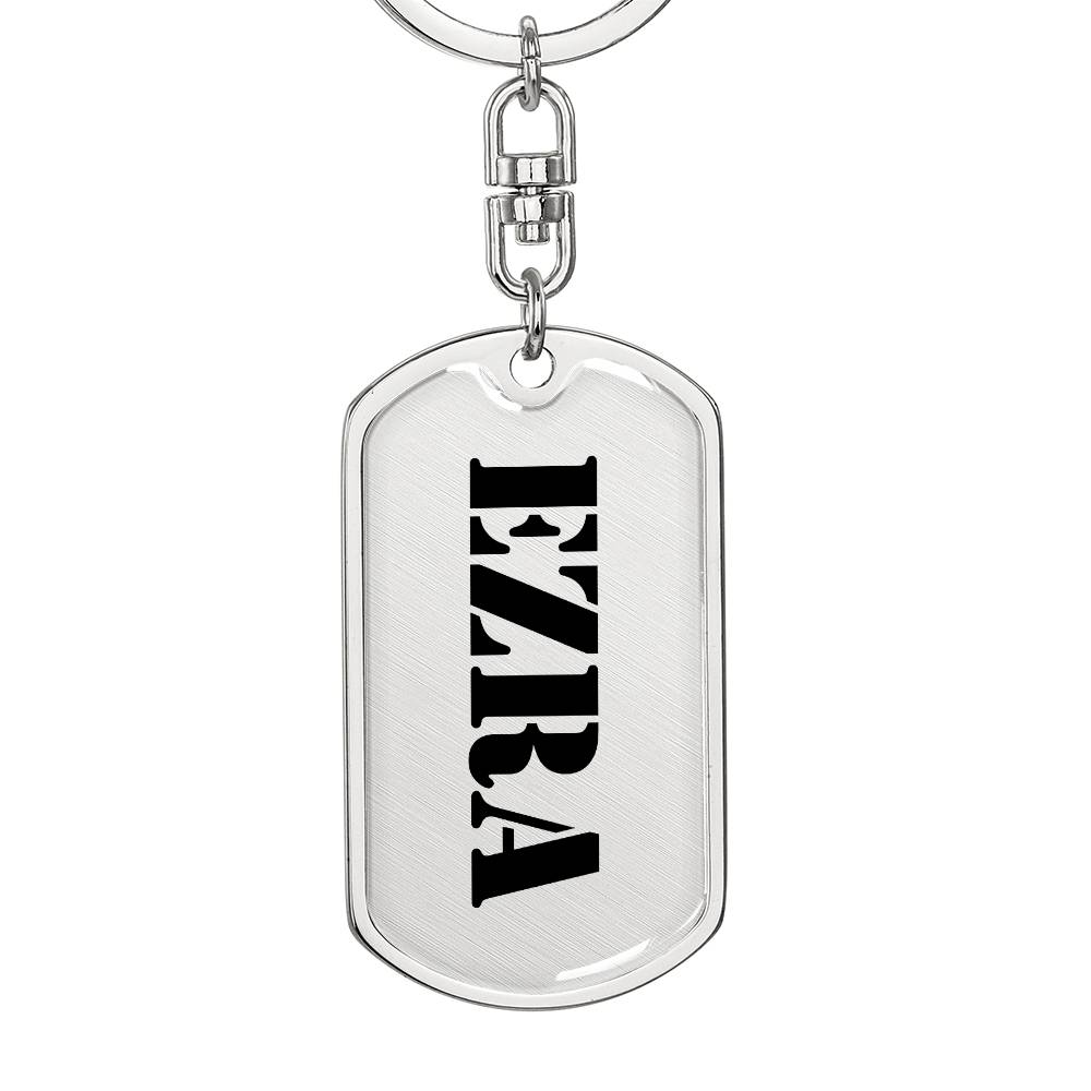 Ezra - Luxury Dog Tag Keychain