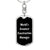 World's Greatest Construction Manager v2 - Luxury Dog Tag Keychain