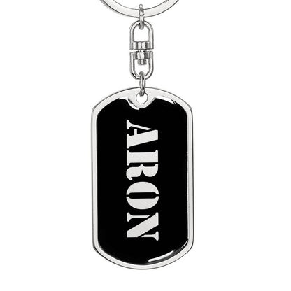 Aron v2 - Luxury Dog Tag Keychain