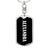 Alexandra v01w - Luxury Dog Tag Keychain