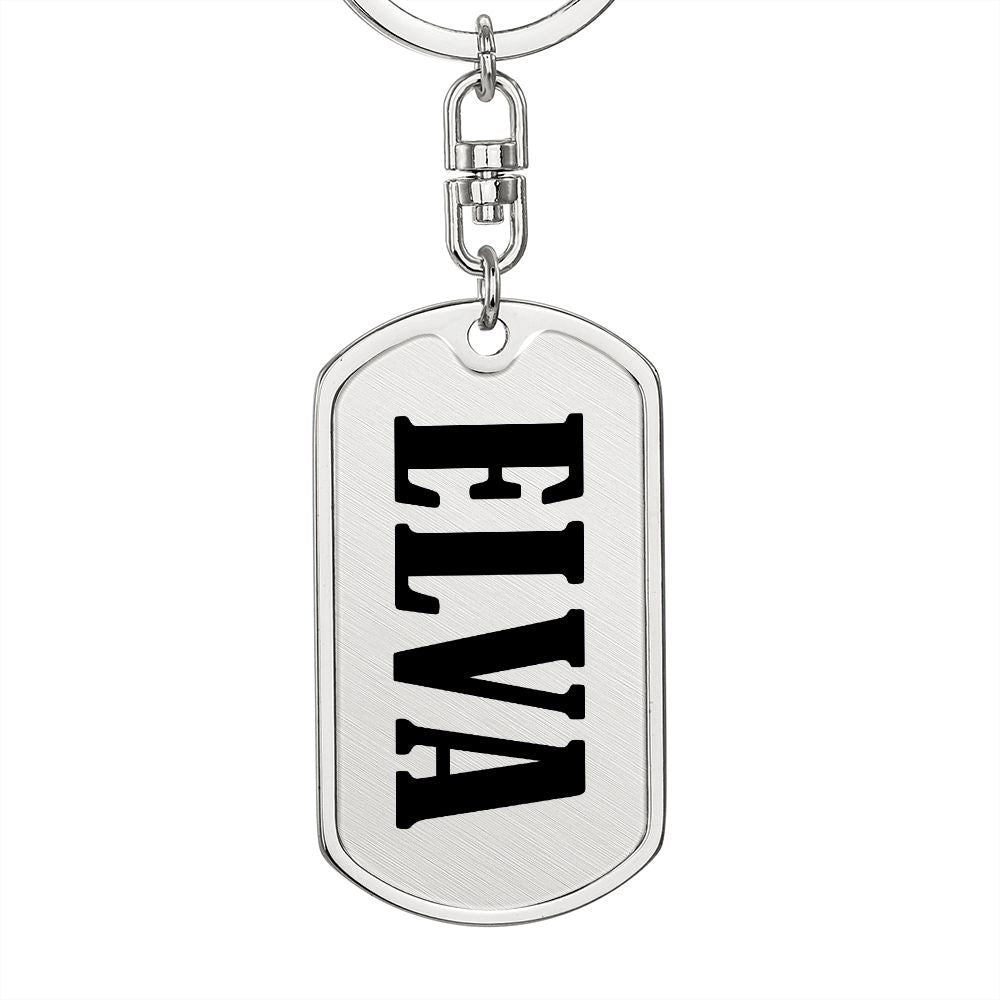 Elva v01 - Luxury Dog Tag Keychain