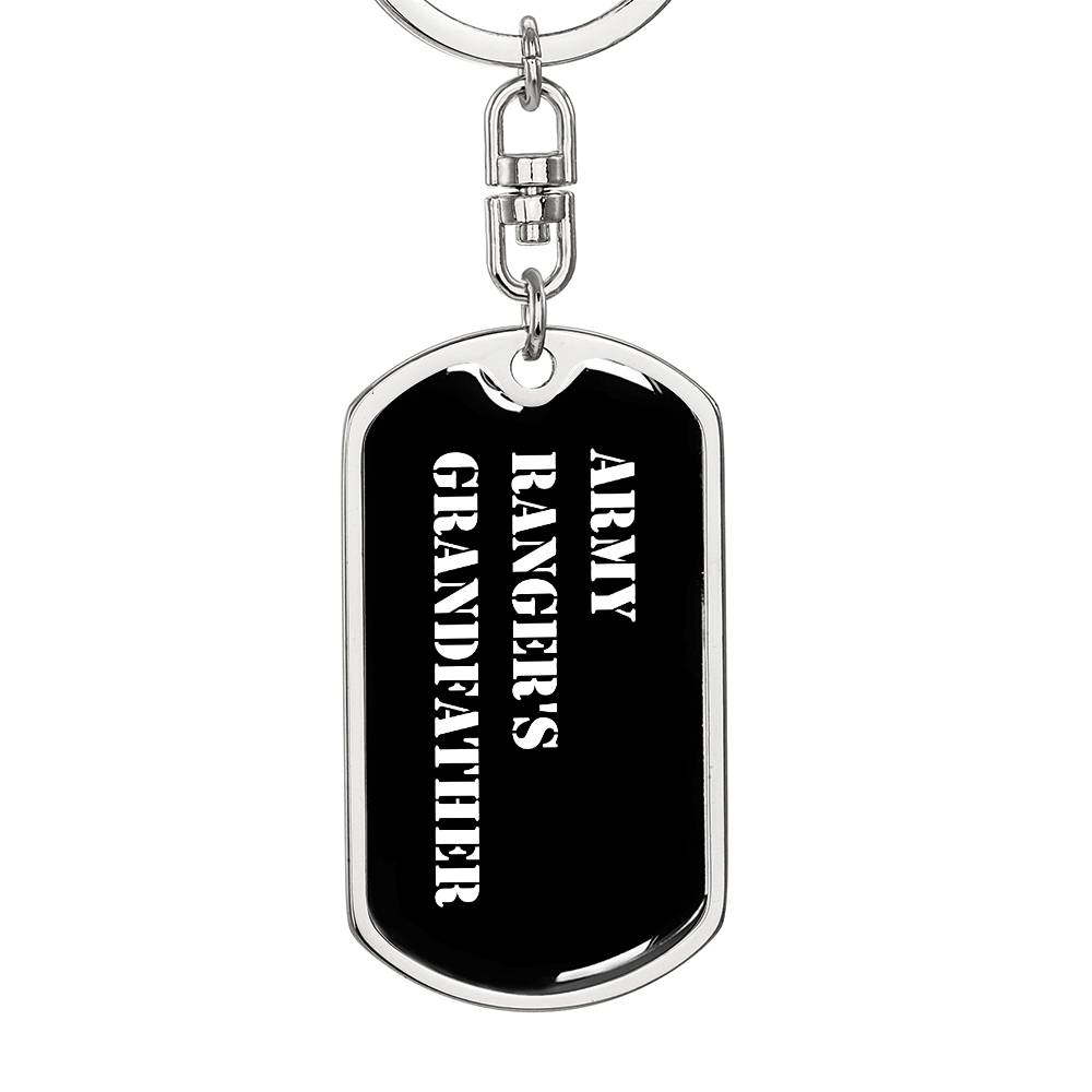 Army Ranger's Grandfather v3 - Luxury Dog Tag Keychain