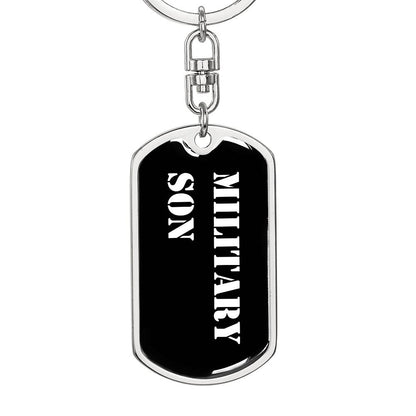 Military Son v3 - Luxury Dog Tag Keychain