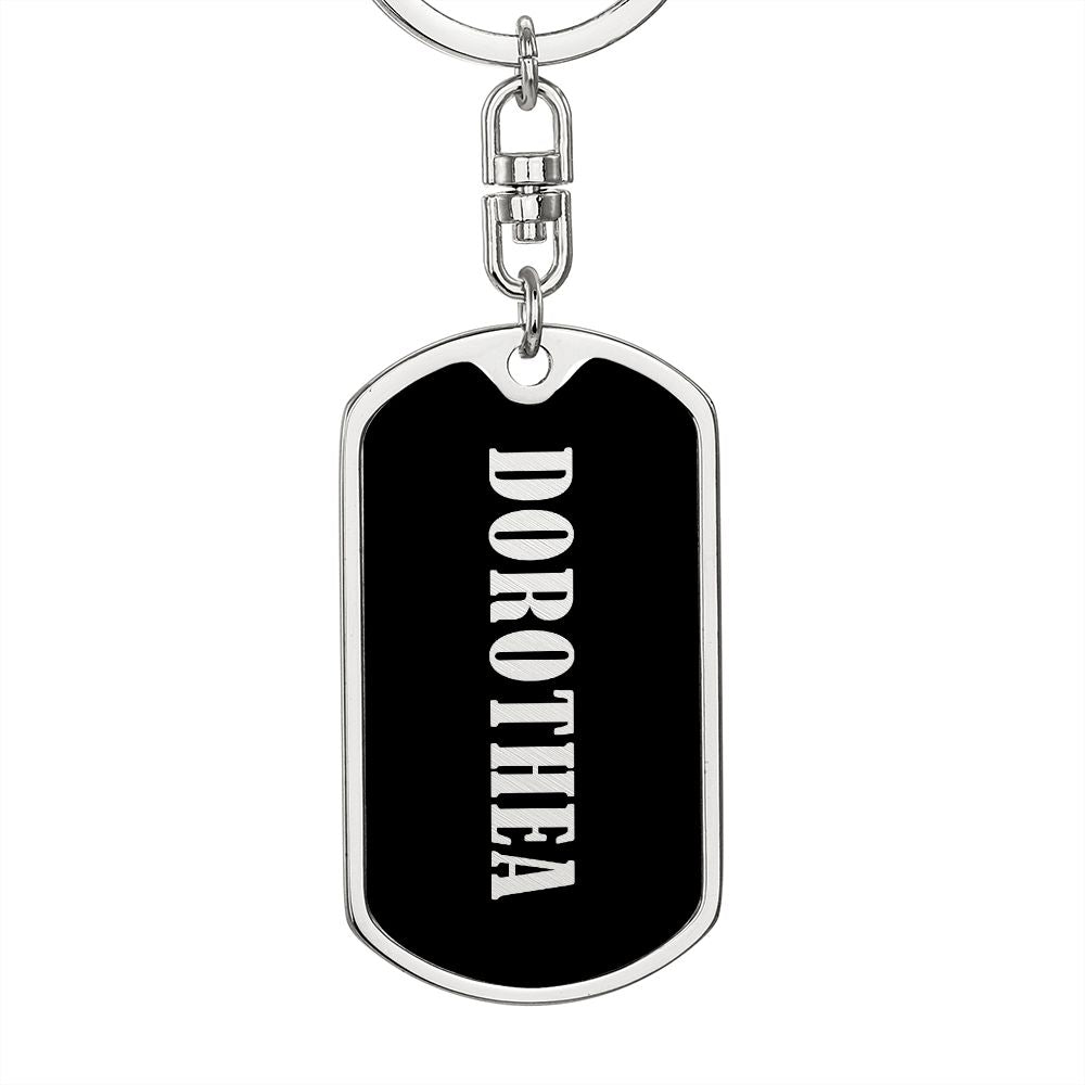 Dorothea v02 - Luxury Dog Tag Keychain