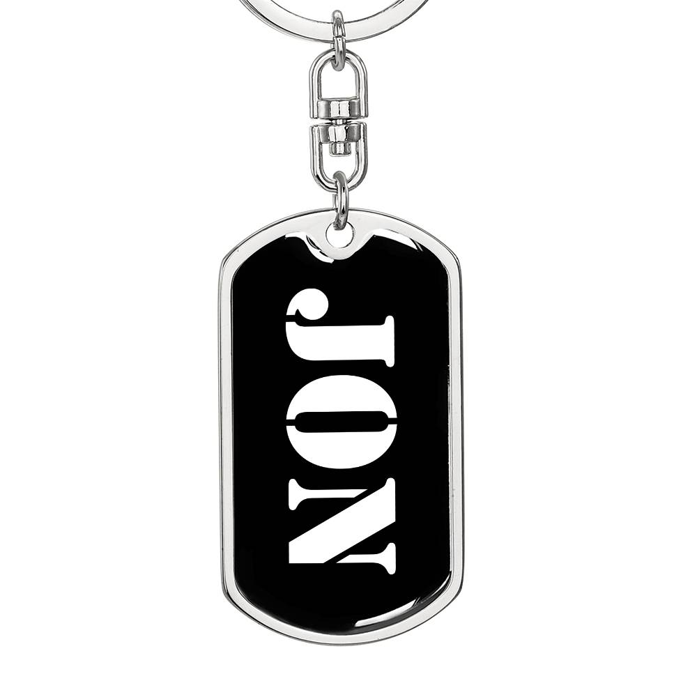 Jon v2 - Luxury Dog Tag Keychain