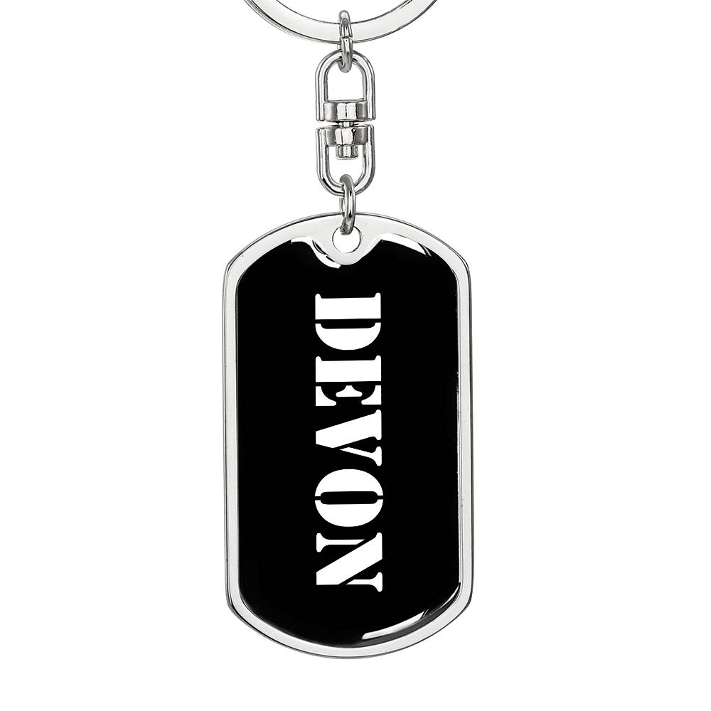 Devon v2 - Luxury Dog Tag Keychain