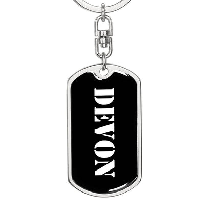 Devon v2 - Luxury Dog Tag Keychain