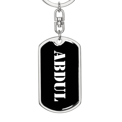 Abdul v3 - Luxury Dog Tag Keychain