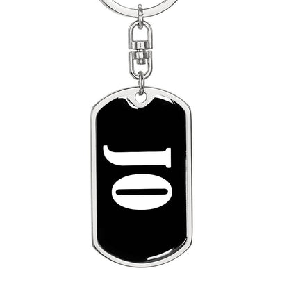 Jo v01w - Luxury Dog Tag Keychain