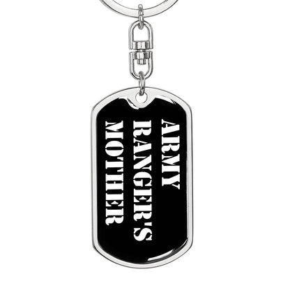 Army Ranger's Mother v3 - Luxury Dog Tag Keychain