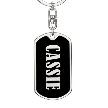 Cassie v02 - Luxury Dog Tag Keychain