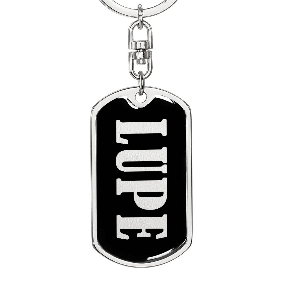 Lupe v02 - Luxury Dog Tag Keychain