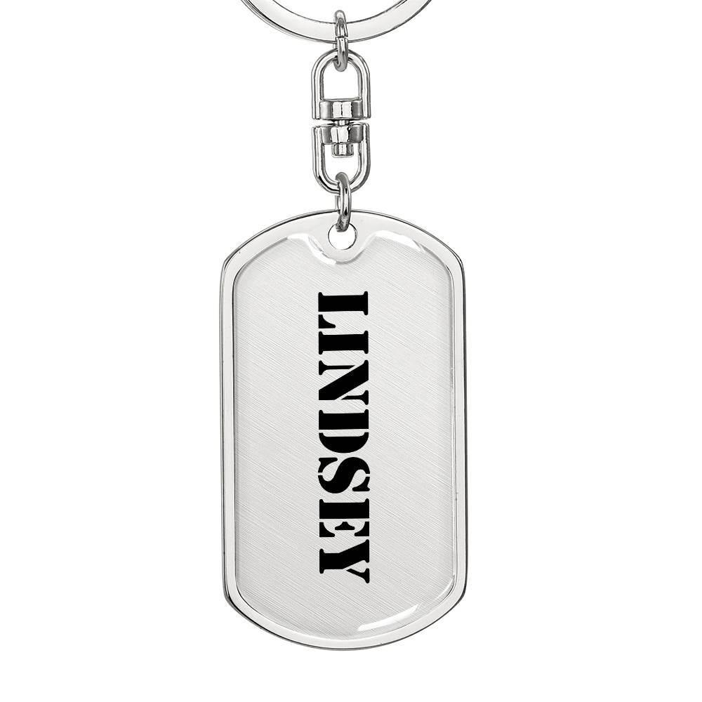 Lindsey - Luxury Dog Tag Keychain