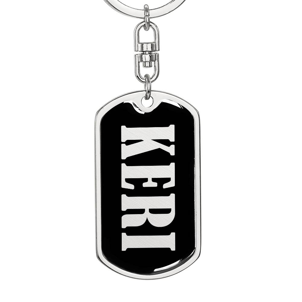 Keri v02 - Luxury Dog Tag Keychain