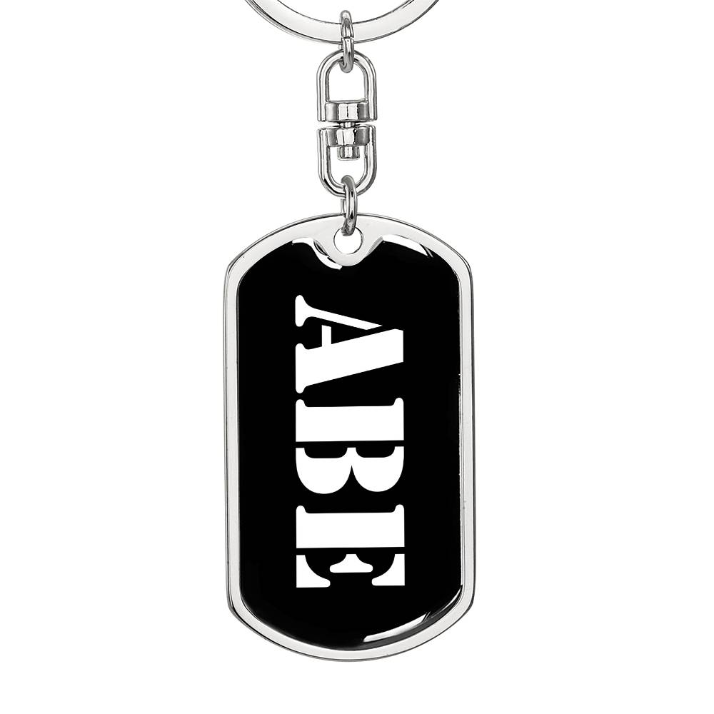 Abe v3 - Luxury Dog Tag Keychain