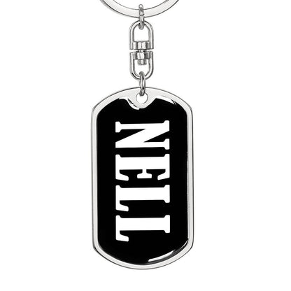 Nell v03 - Luxury Dog Tag Keychain