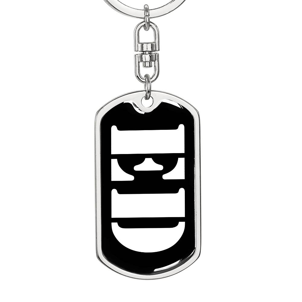 Ed v2 - Luxury Dog Tag Keychain