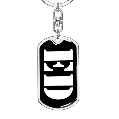 Ed v2 - Luxury Dog Tag Keychain