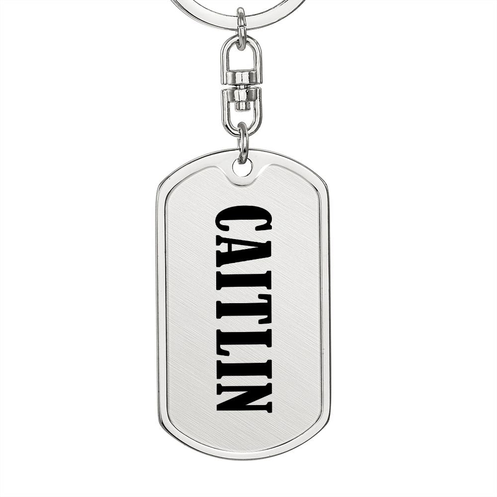 Caitlin v01 - Luxury Dog Tag Keychain
