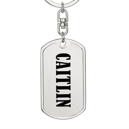 Caitlin v01 - Luxury Dog Tag Keychain
