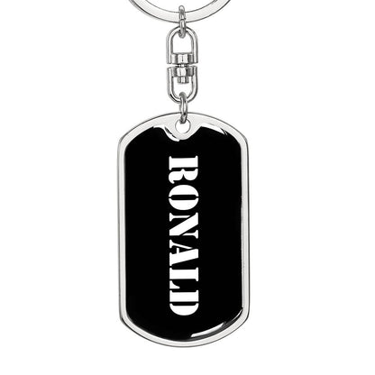 Ronald v2 - Luxury Dog Tag Keychain