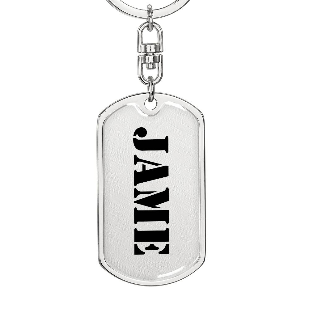Jame - Luxury Dog Tag Keychain