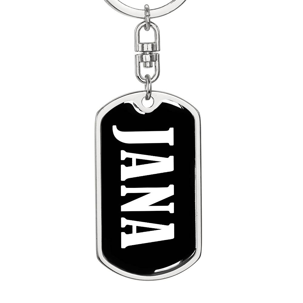 Jana v03 - Luxury Dog Tag Keychain