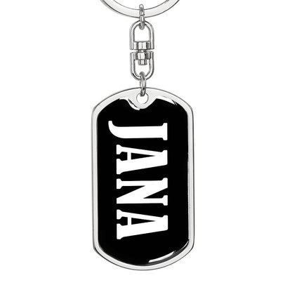 Jana v03 - Luxury Dog Tag Keychain