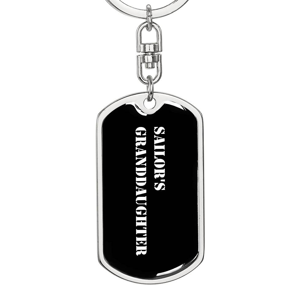 Sailor's Granddaughter v3 - Luxury Dog Tag Keychain