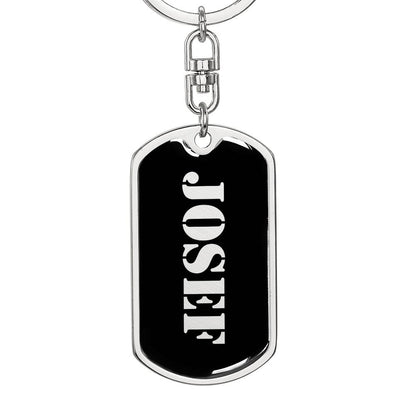 Josef v2 - Luxury Dog Tag Keychain