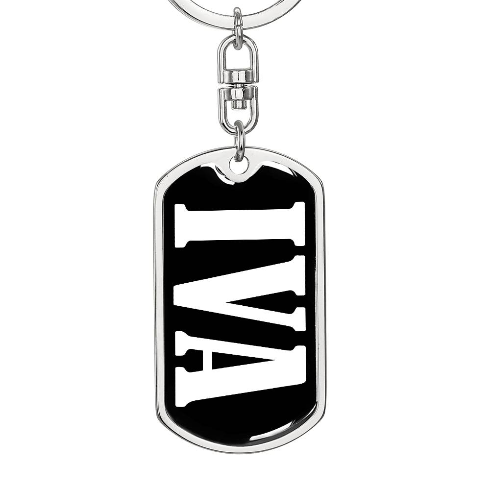 Iva v03 - Luxury Dog Tag Keychain