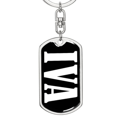 Iva v03 - Luxury Dog Tag Keychain