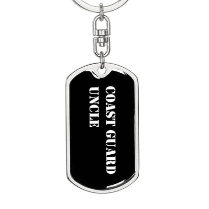 Coast Guard Uncle v3 - Luxury Dog Tag Keychain