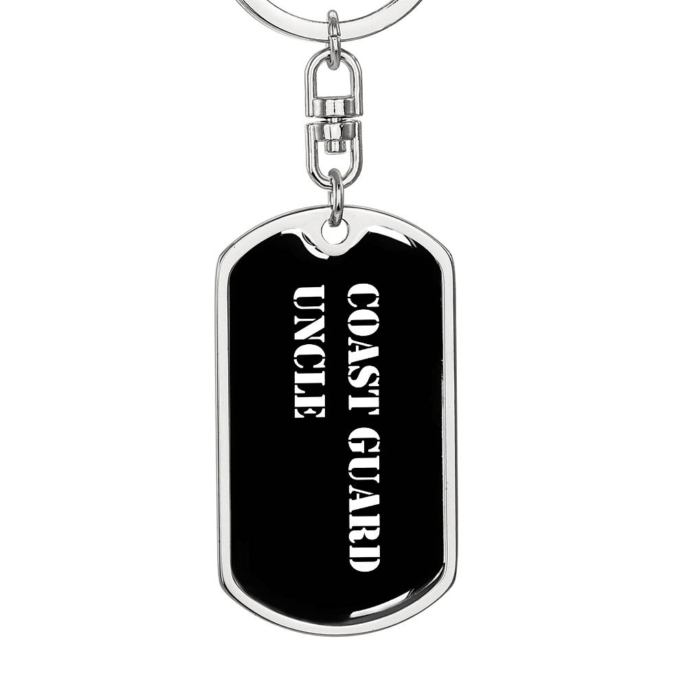 Coast Guard Uncle v3 - Luxury Dog Tag Keychain