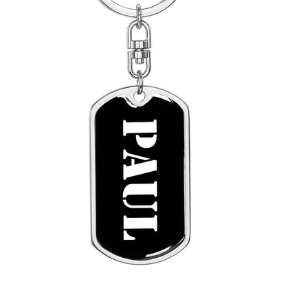 Paul v2 - Luxury Dog Tag Keychain