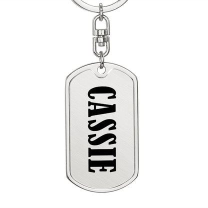 Cassie v01 - Luxury Dog Tag Keychain