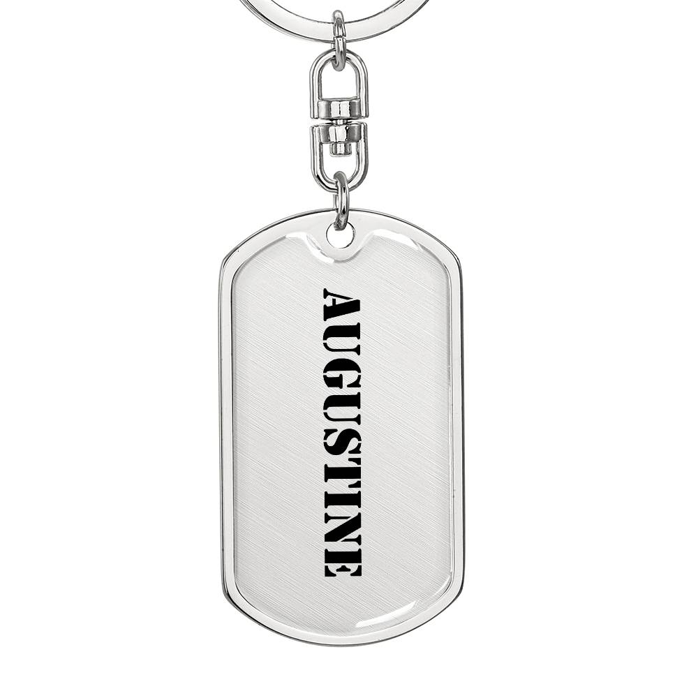 Augustine - Luxury Dog Tag Keychain