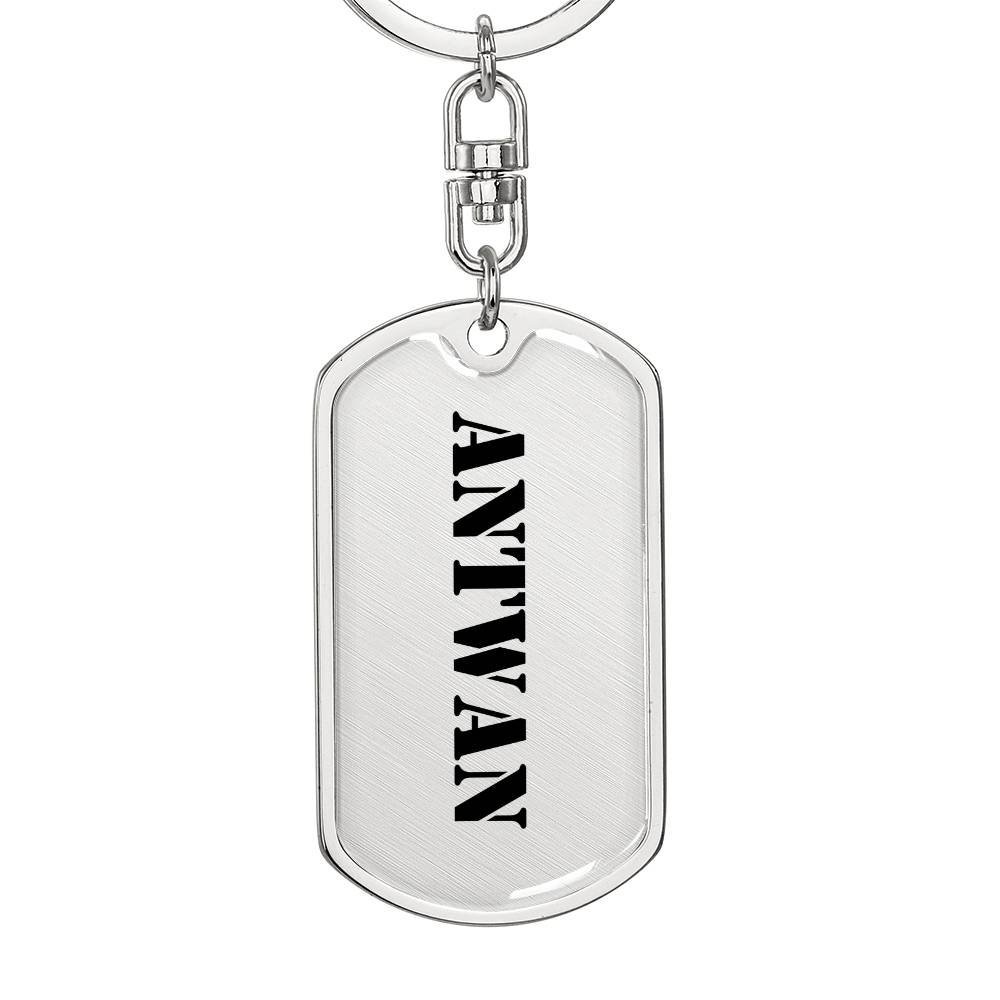 Antwan - Luxury Dog Tag Keychain
