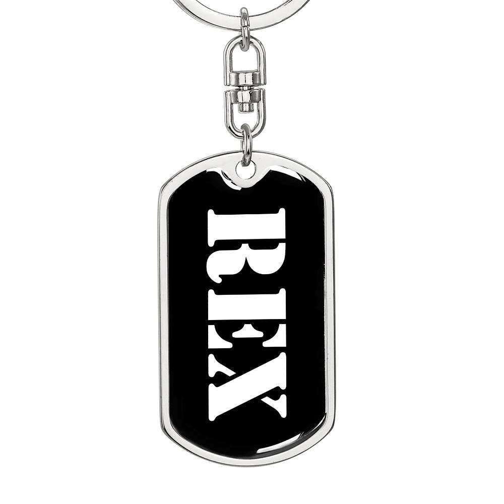 Rex v2 - Luxury Dog Tag Keychain