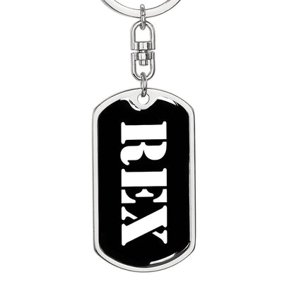 Rex v2 - Luxury Dog Tag Keychain