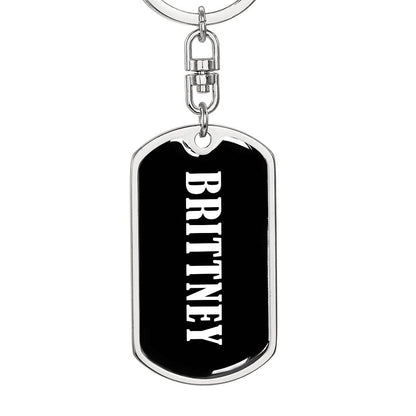 Brittney v03 - Luxury Dog Tag Keychain