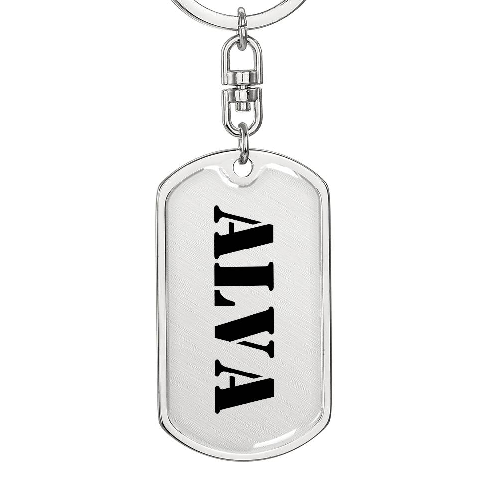 Alva - Luxury Dog Tag Keychain