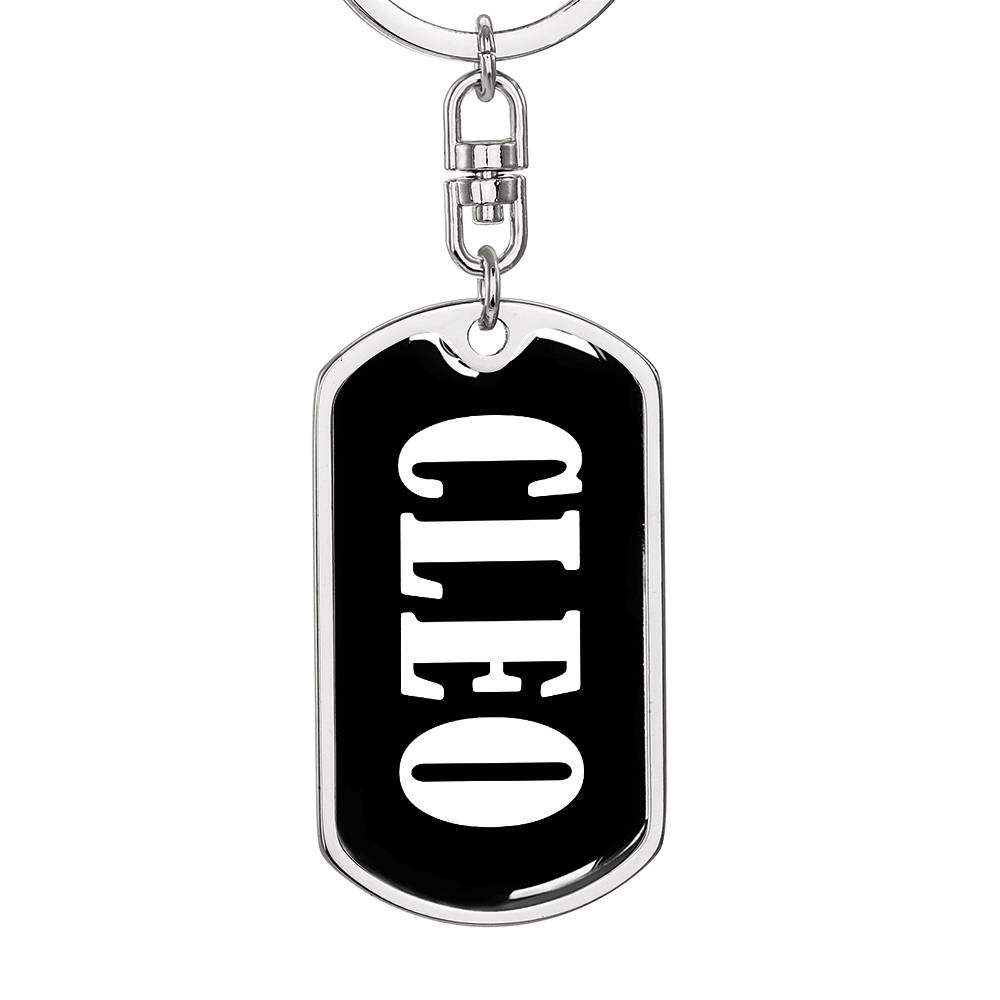 Cleo v03 - Luxury Dog Tag Keychain