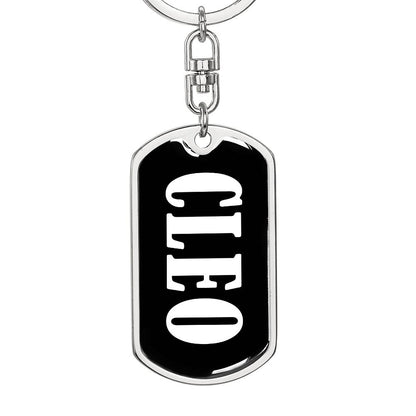 Cleo v03 - Luxury Dog Tag Keychain